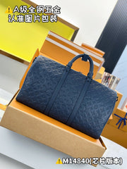 Louis Vuitton Keepall Bandoulière 50 Men's And Women's Detachable Adjustable Shoulder Strap Zipper Closure Canvas with Leather Shoulder Slanting Tote Travel Bag Bags #77955