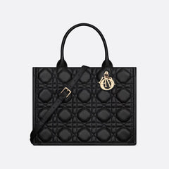 Dior Book Tote Women's Detachable Adjustable Shoulder Strap Rattan Checkered Cowhide Leather Solid Color Shopping Bag Single Shoulder Slanting Tote Bags #75338