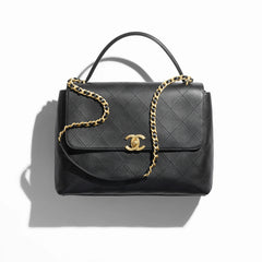 Chanel Spring And Summer Maxi Mouth Cover Bag With Handle Women's Temperament Fashion Luxury Gold Buckle Flap Bag Chain Clutch Bags AS5543-B20111-94305 #76836