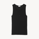 SAINT LAURENT CASSANDR Women's Spring/Summer Fashion Casual Crewneck Pullover Ribbed Cotton Logo Embroidered Tank Top Vest #79359