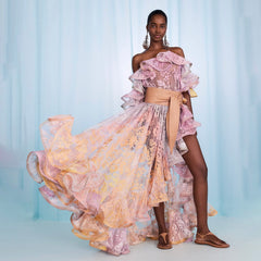 Zimmermann Dawning Lace Midi Dress Women's Spring Summer Fashion Elegant Long Dress Flowing Long Sexy Modern Lace Dresses #77618
