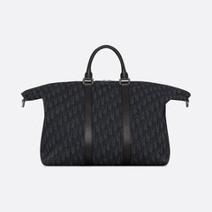 Dior Men's Weekender 40 Weekend Bag Jacquard Canvas Tote Shoulder Bag 2025 New Style Two-Tone Fashionable All-Over Print Bags 1ESDU134YKY_H27E #82351A