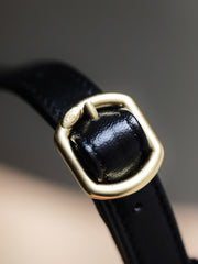 Chanel Chain Clutch Handbags Early Spring Black Gold Small Flap Bag Fashionable Elegant Trendy #82595A