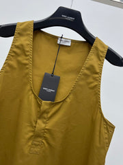 Saint Laurent Women's Lady Spring/summer Hunting Suit With A Single-breasted Sleeveless Vest Top And Elegant Fashionable Cool Top #195134