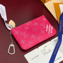 LOUIS VUITTON Monogram Heritage Canvas Chain Hook Zipper Mini Wallet Bag Bags Key Pouch M27109 #82258A