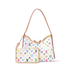 Louis Vuitton LV x TM CARRYALL Women's Detachable Adjustable Shoulder Strap Colorful Logo Printed Coated Canvas Tote Shoulder Bag Bags #75793