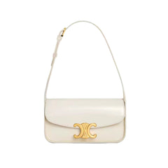 Celine Women's Fashion Classic Solid Color Leather Logo Embellished Adjustable Handle Tote Bag/Shoulder Bag Bags 118313FZI-00WC #78953