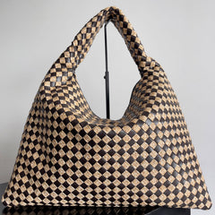Bottega Veneta HOP Raffia And Leather Hop Shoulder Bag Stylish Modern Handheld Shoulder Bag Women's Fashionable Casual Tote #81889A