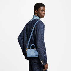 Louis Vuitton Speedy 18 Bandoulière Handbag Men's Women's Denim Bag Mini Handbags Fashion Luxury Temperament Bags N00208 #77281