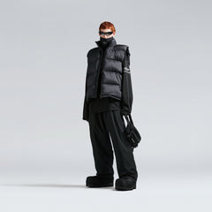 Balenciaga Men's Logo Zipper Closure Recycled Nylon Chest Bag Casual Solid Color Single-Shoulder Crossbody Waist Bag Bags 7708812AAUU1000 #81557