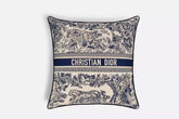 Square Pillow ¨C Blue Toile de Jouy