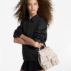 Louis Vuitton Dream Series Backpack Bag Black With Gradient Watercolour And Embossed Monogram Pattern Mini Backpack Bags #82965A