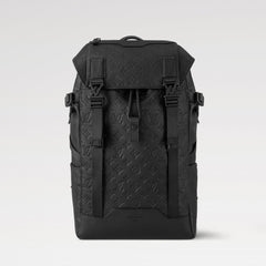 Louis Vuitton Men's Getaway Backpack With Full-Print Logo. Zipper Closure. Monogram Shadow Calfskin Leather. Black Casual Bag Bags M24776 #81537