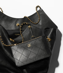 Chanel Women's MAXI Shopper Pure Color Metallic Accessories Checkered Cowhide Large Tote Bag Bags AS5463-B20565-94305 #81284