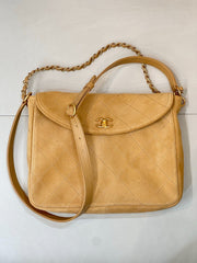 Chanel 26c Hobo Suede Diamond-quilted Shoulder Messenger Bag Khaki Fashionable Casual Bag With Gold Buckle Bags #82964A