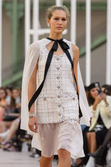 Chanel Women's Summer High-Street Plaid Single-Breasted Multi-Color Halter Sleeveless Dress Dresses Ngvp #2566