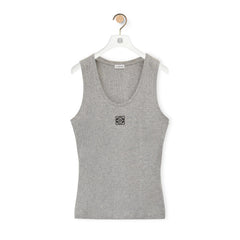 Loewe Women's Summer Solid Color Embroidered Logo Sleeveless Camisole Tank Top Vest (Please contact customer service for size selection) #76367