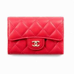 Chanel Classic Card Holder New Black Cf Caviar Calfskin Flap Card Holder With Gold Buckle Ap0214 Bag Bags #196876