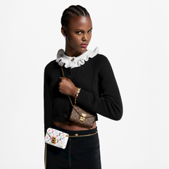 Louis Vuitton Pouch Metis Women's Belt Leather Belt With Gold Chain Monogram Canvas Pendant Lvc Buckle New Arrival Bag Bags M4588Z #196923