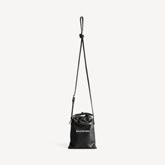 Balenciaga Men's Shopper Phone Holder Men's And Women's Drawstring Pouch - Fashionable Casual Phone Bag #82567A