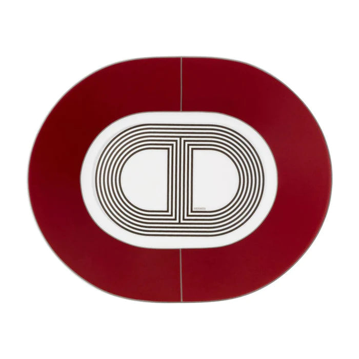 Red Rallye 24 - Small Oval Plate