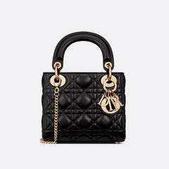 Dior Lady Women's Solid Color Metal Pendant Removable Chain Shoulder Strap Wicker Pattern Sheepskin Leather Single Shoulder Crossbody Handbag Bag Bags #77461
