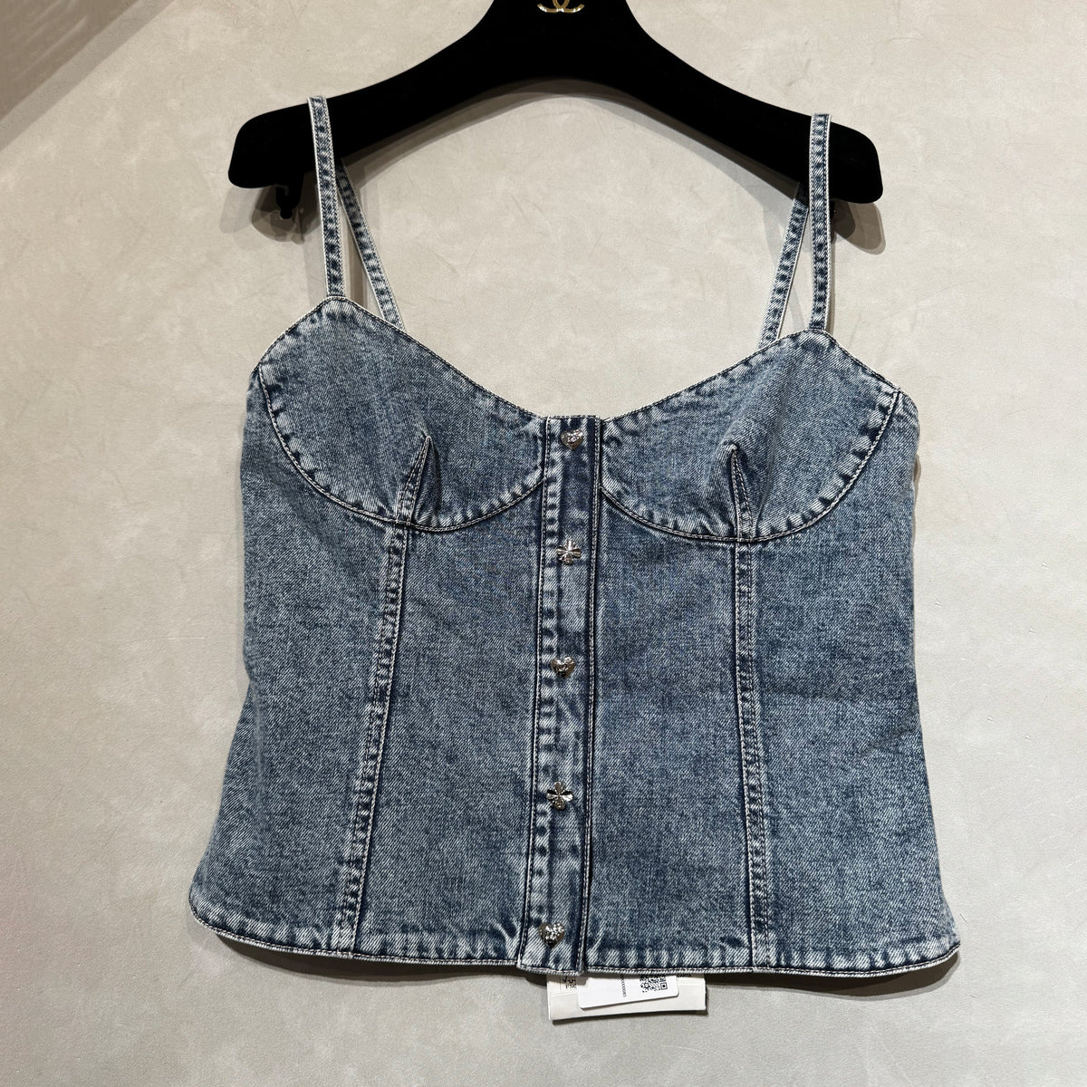 Chanel Women's Spring/Summer Casual Fashion Camellia Halter Denim Vest #78685