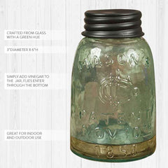 Mason Jar Fruit Fly Trap