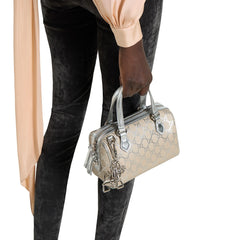 Gucci GG Emblem Series Small Boston Bag 26 New Fashionable Glove Bag Crossbody Bag 848889FAFEL #194417