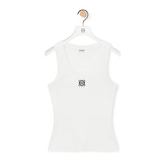 Loewe Women's Summer Solid Color Embroidered Logo Sleeveless Camisole Tank Top Vest (Please contact customer service for size selection) #76367