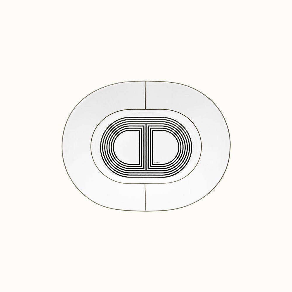 White Rallye 24 - Small Oval Plate
