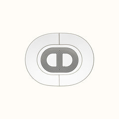White Rallye 24 - Small Oval Plate