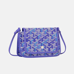 Goyard Four Seasons Color Collection Plumet Crossbody Bag Goyardine Canvas Mini Bag Fashionable Casual Wallet Clutch Bags PLUMETPMLTY72CL69P #84258A