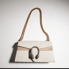 Gucci Dionysus Series Medium Shoulder Bag In Sand Dark Brown Black And Ivory Women's Classic Stylish And Elegant Flap Bag Bags 874735FAF7S #84269A
