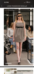 Celine Babydoll-style Dress Checkered Dress. Women's Spring/Summer Fashion Elegant Mini Tank Dresses Lady #195740