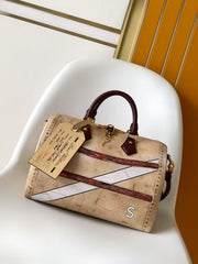 Louis Vuitton Women's Clutch Bag Speedy 30 Monochrome Color-printed 2026 Spring New Arrival Lady Bags Monogram Fashionable And Elegant Clutch Bag M28149  #82628A