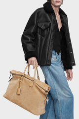 Maison Margiela 5AC Four-Corner Stitching Tote Bag Stylish Clutch Bag Chic Suede Crossbody Bags #194671
