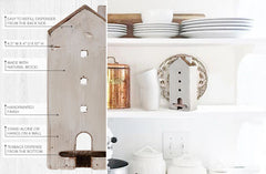 Farmhouse Tea Bag Wall Caddy