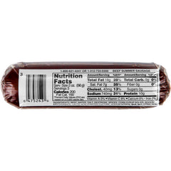 Bridgford Beef Summer Sausage 6 oz
