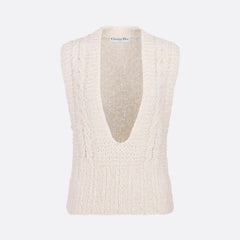 Dior Women's Summer Solid Color Slim V-Neck Pullover Knit Vest Top #73794