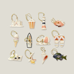 Summer 12-Piece Mini Ornament & Tree Set