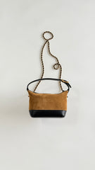 Chanel 26s Hobo Brown And Black Suede Handbag Shoulder Bag Lunch Bag Diamond-quilted Chain-handle Handbag Crossbody Bags #82954A