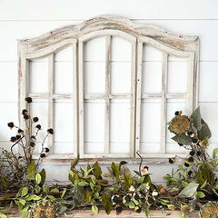 Large Handcrafted Wooden Window Frame