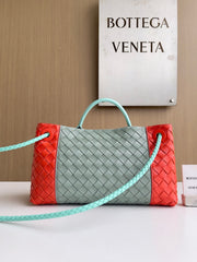 Bottega Veneta Women's Fashion Classic Color-Block Leather Handwoven Tote Bag Bags #79177