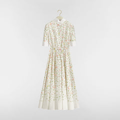 Dior 2026 Spring/summer Women's Long-sleeve Floral Print Dress Stylish Elegant And Sophisticated Maxi Dress Lady #82969A