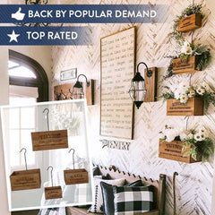 Wall Planters Indoor | Wooden Herb Buckets