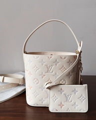 Louis Vuitton All In BB Women's Watercolor Gradient Logo Print Embossed Grained Cowhide Leather Shoulder Bag Crossbody Handbag Tote Bags #78126