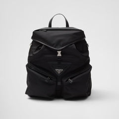 Prada Men's And Women's Large-capacity Backpack With Black Triangle Logo Stylish Travel And Hiking Backpack With A Sophisticated Casual Look Bags Bag #195657