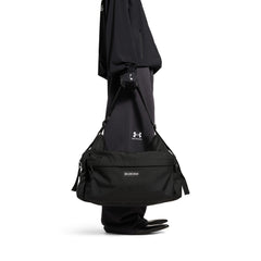 Balenciaga EXPLORER Medium Multi-Pocket Weekend Travel Bag Adjustable Shoulder Strap Stylish Casual Black Men's Bags #82446A