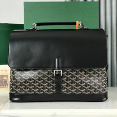 Goyard Citadin Messenger Bag Tote Briefcase With Detachable Shoulder Strap Box Smooth Calfskin Goyardine Cotton-linen Canvas Bag Bags #196799